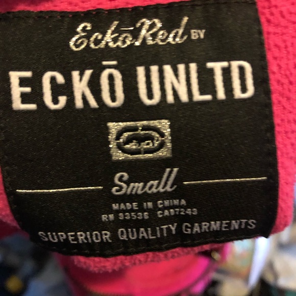 Pink ecko sweater no stians small good zipper - Picture 4 of 5